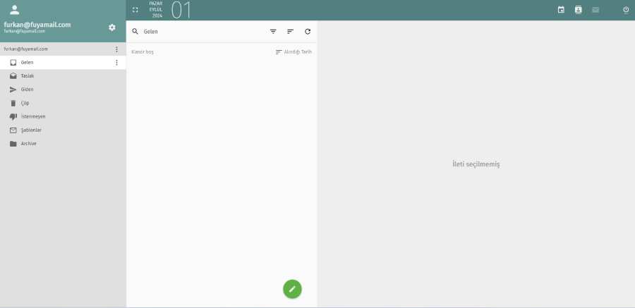 FuyaMail - WebMail Arayüzü
